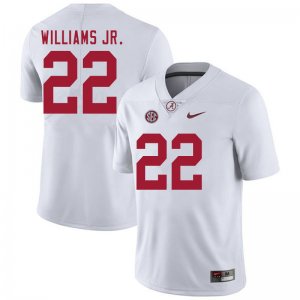 NCAA Men's Alabama Crimson Tide #22 Ronald Williams Jr. Stitched College 2020 Nike Authentic White Football Jersey LM17Z77MF